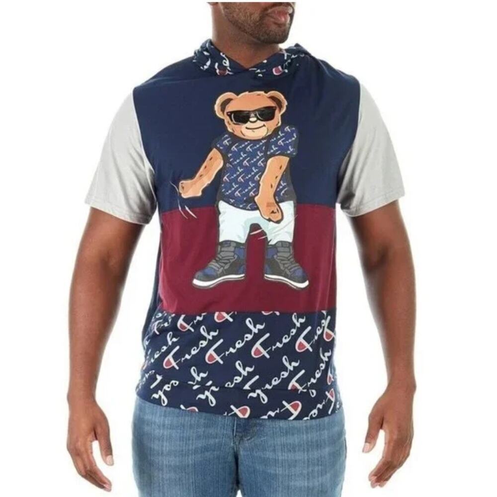 Vibes Fresh Bear Hooded Top